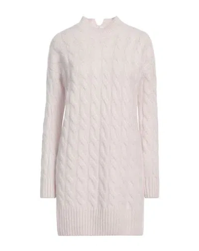 Marella Monochrome Woman Mini Dress Light Grey Size S Alpaca Wool, Polyamide, Wool
