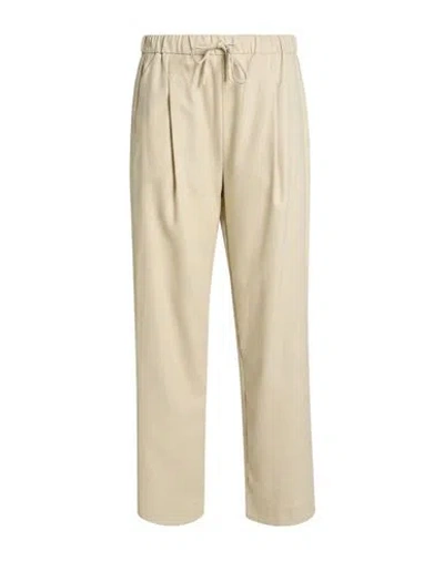 Marella Monochrome Woman Pants Beige Size 12 Virgin Wool, Polyester, Viscose In Neutral