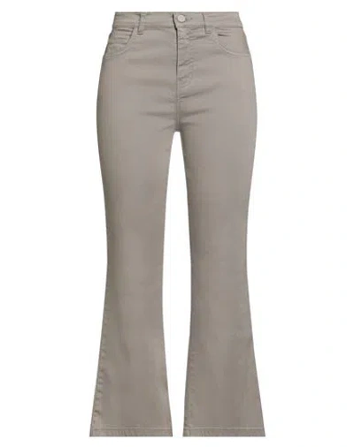 Marella Monochrome Woman Pants Grey Size 12 Lyocell, Cotton, Polyester, Elastane