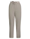 Marella Monochrome Woman Pants Taupe Size 10 Polyester, Viscose, Elastane In Gray
