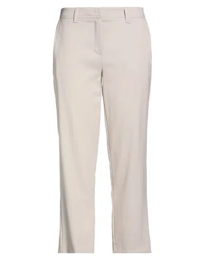 Marella Monochrome Woman Pants Taupe Size 8 Virgin Wool In Neutral