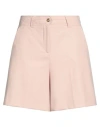 Marella Monochrome Woman Shorts & Bermuda Shorts Blush Size 6 Polyester, Viscose, Elastane In Pink