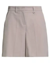 Marella Monochrome Woman Shorts & Bermuda Shorts Taupe Size 10 Polyester, Viscose, Elastane