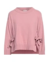 Marella Monochrome Woman Sweater Antique Rose Size L Wool, Polyamide, Viscose, Cashmere