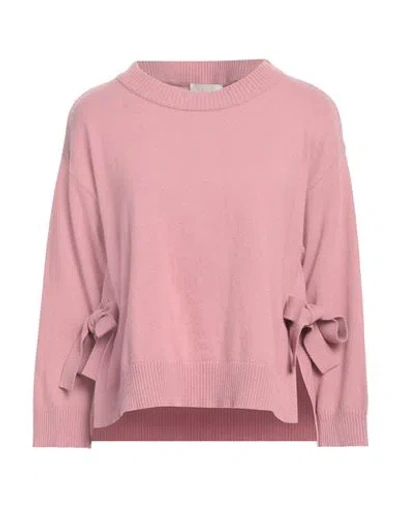 Marella Monochrome Woman Sweater Antique Rose Size L Wool, Polyamide, Viscose, Cashmere