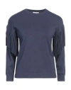 Marella Monochrome Woman Sweater Navy Size Xl Viscose, Polyester
