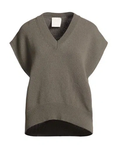 Marella Monochrome Woman Sweater Sage Green Size Xl Virgin Wool