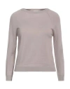 Marella Monochrome Woman Sweater Taupe Size S Virgin Wool