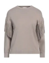 Marella Monochrome Woman Sweater Taupe Size S Viscose, Polyester