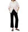 Marella Muschio Cropped Flared-leg Linen Pants In 003blk In Black