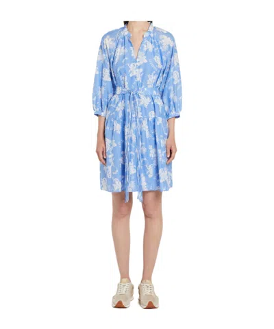 Marella Muslin Dress In Blue