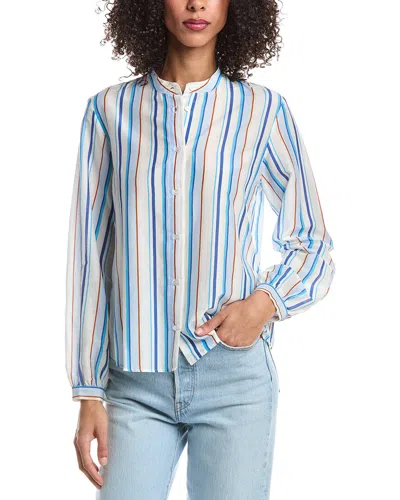 Marella Nancy Silk-blend Shirt In Transparent