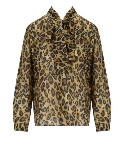 Marella Nastro Animalier Shirt In Brown