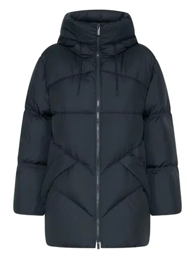 Marella Nereide Hooded Padded Coat In Blue