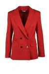 Marella Double-breasted Jacket - Red In Red