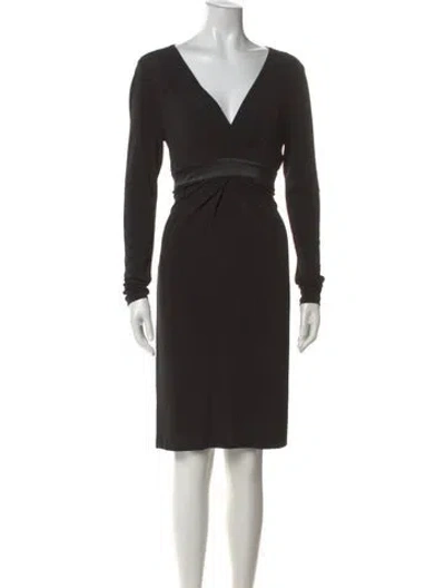 Pre-owned Marella Nylon Knee-length Dress In Black