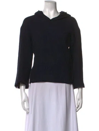 Pre-owned Marella Nylon V-neck Sweater In Blue