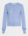 Marella Orlanda Wool-cashmere Cardigan In Light Blue