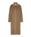 Marella Single-breasted Coat In Brown