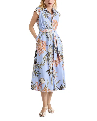 Marella Padana Printed Dress In Blue