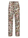 Marella Paisley-print Trousers In Black