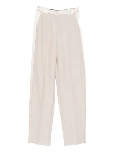 Marella Panelled Trousers In Neutral