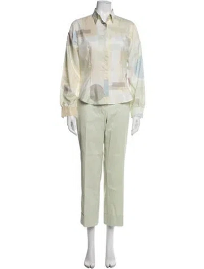 Pre-owned Marella Pant Set In Green