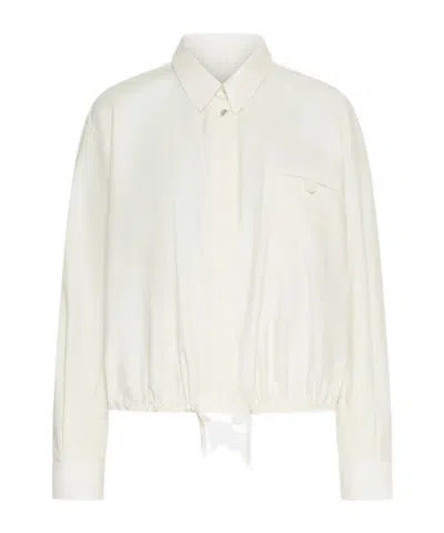 Marella Parachute Canvas Jacket In White