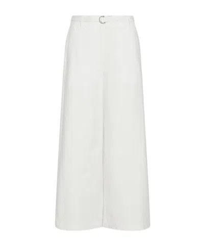 Marella Parachute Canvas Trousers In White
