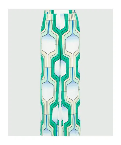 Marella Patterned Casual Pants In Multi