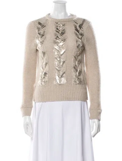 Pre-owned Marella Patterned Crew Neck Sweater