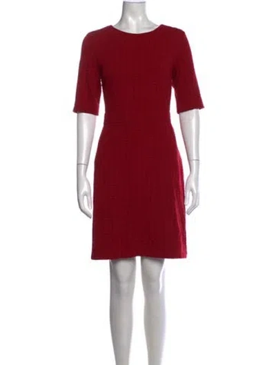 Pre-owned Marella Patterned Knee-length Dress In Red