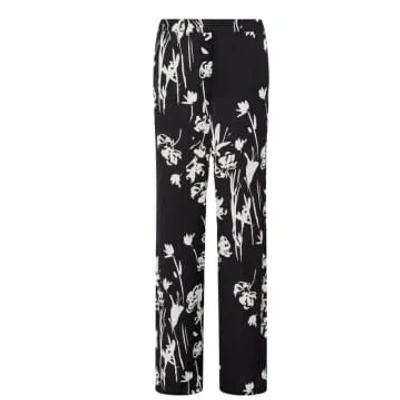 Marella Patterned Trousers In Black