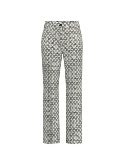 Marella Patterned Trousers In Black