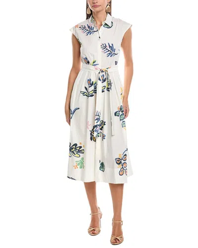 Marella Pier Midi Dress In White