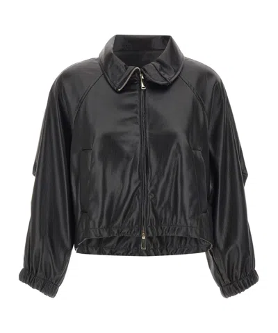Marella Pilot-style Zip-up Casual Jacket In Multi