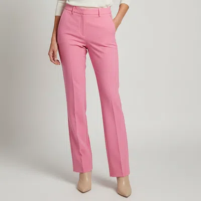 Pre-owned Marella Pink Crepe Straight Fit Morena Pants M