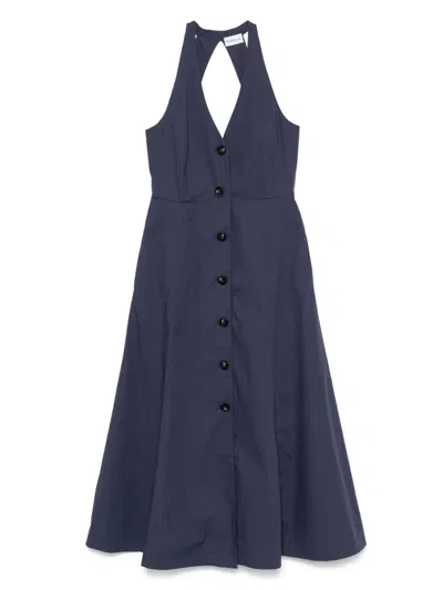 Marella Pioppo Midi Dress In 蓝色
