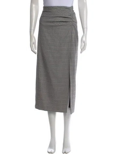 Pre-owned Marella Plaid Print Midi Length Skirt In Multi