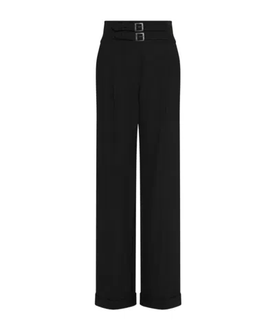 Marella Pleated Casual Pants In Navy