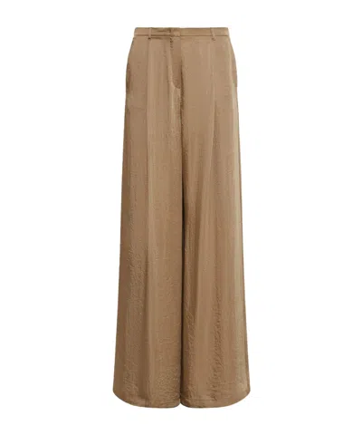 Marella Pleated Casual Pants In Brown