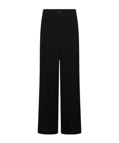 Marella Pleated Casual Trousers In Black