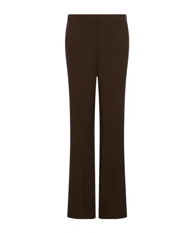 Marella Pleated Casual Trousers In Brown