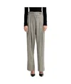 Marella Pleated Check Trousers In Gray