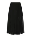 Marella Pleated Skirt In Black