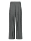 Marella Pleated Tailored Trousers In Gray