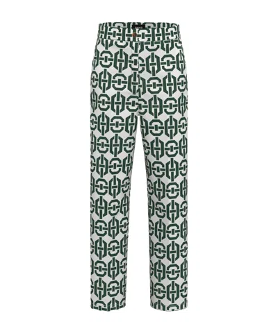 Marella Pocket Casual Pants In Green