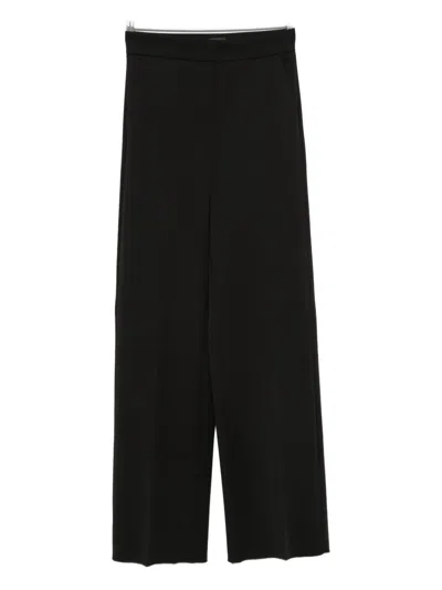Marella Pocket Wide-leg Trousers In Black