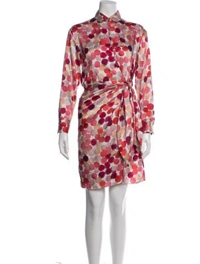 Pre-owned Marella Polka Dot Print Mini Dress In Red