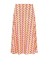 Marella Poplin Skirt In Multi